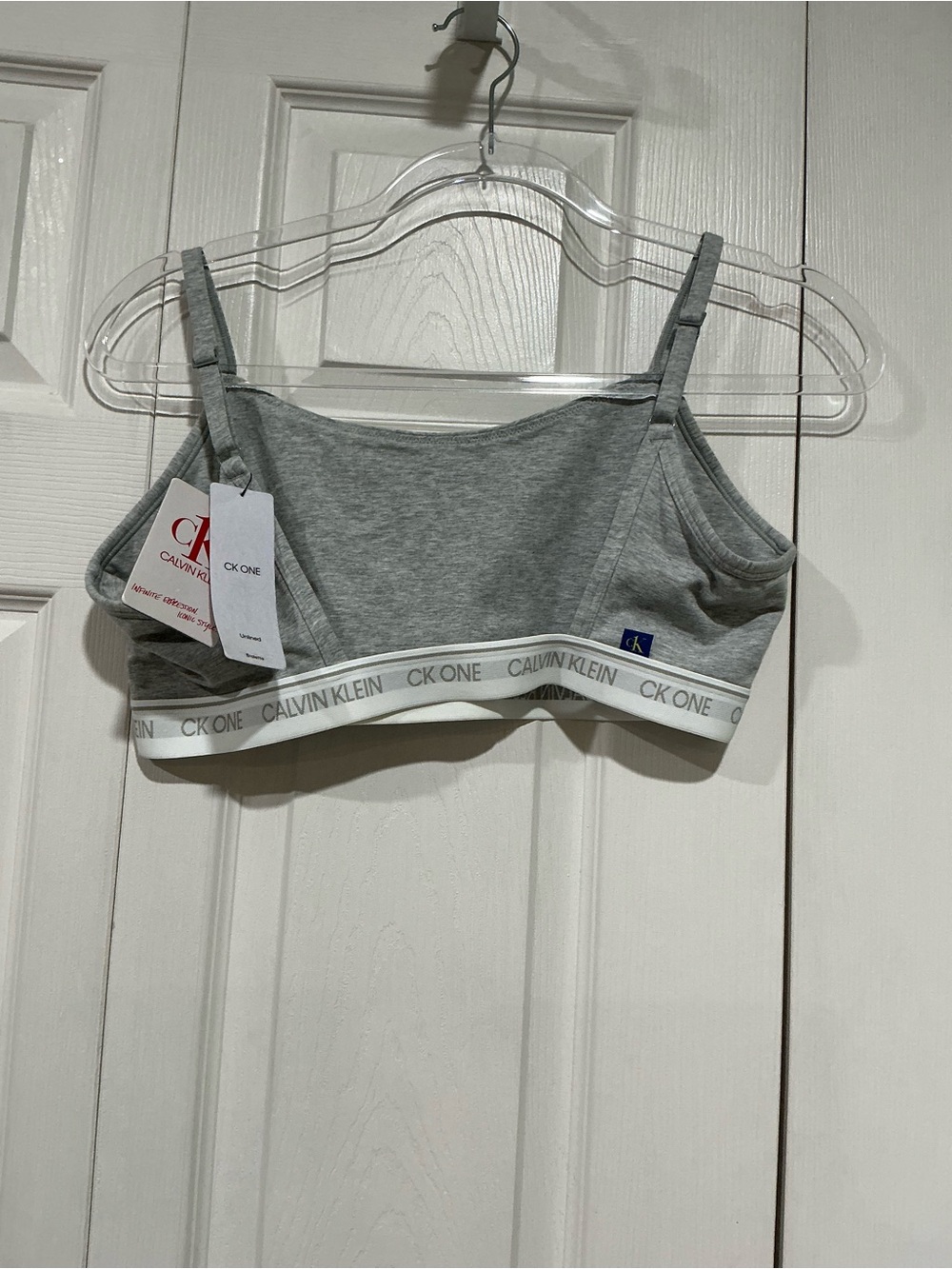 💙 NWT Calvin Klein Light Gray Bralette - XL (01354) - Picture 2 of 8